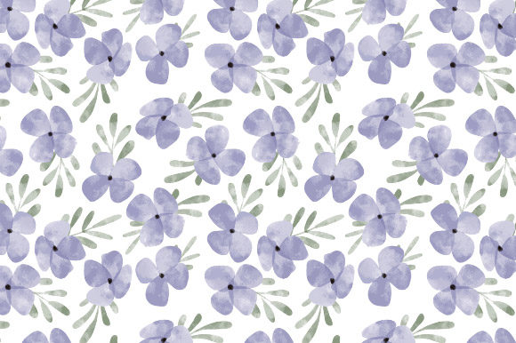 Download Purple Flower Watercolor Pattern - Flower watercolor pattern Collection