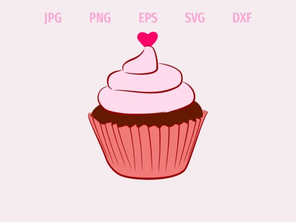 Download Hearts Cupcake - Cupcake Collection