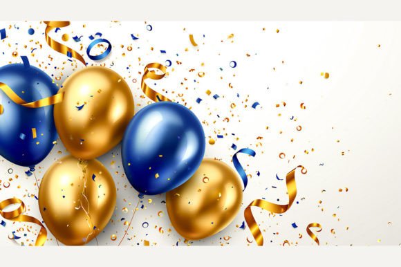 Download Holiday Background with Balloons - Holiday Collection