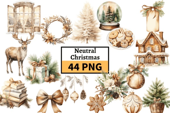 Download Cozy Natural Christmas Illustrations PNG - Christmas illustrations Collection