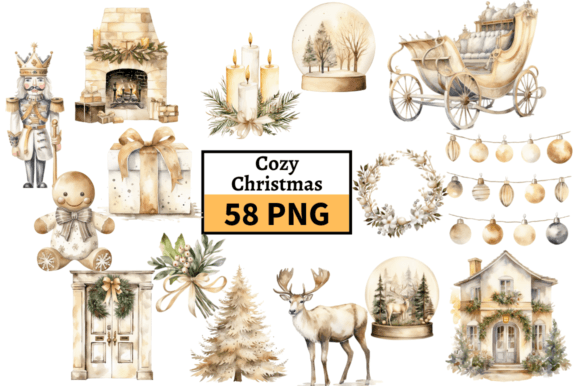 Download Natural Christmas Illustrations PNG - Christmas illustrations Collection