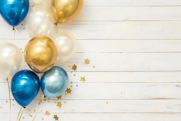 Download Holiday Background with Balloons - Holiday Collection