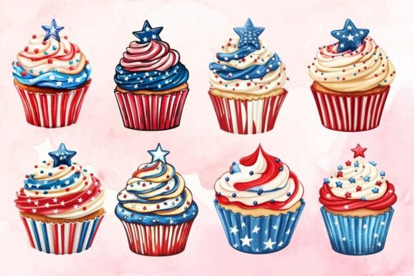 Download Cupcake Patriotic, 4th of July Clipart - Cupcake Collection