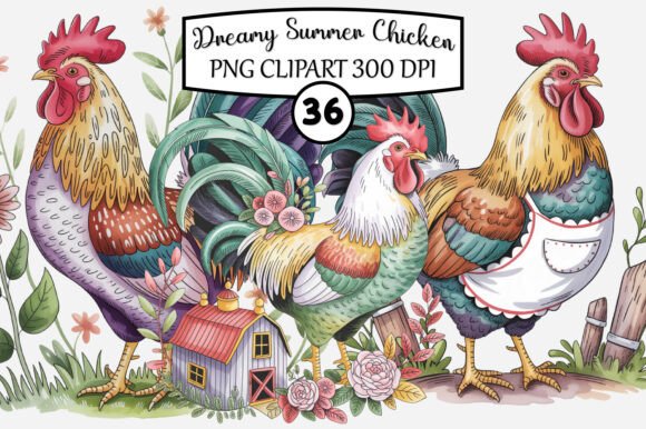 Download Dreamy Summer Chicken Barn Clipart - Dreamy Collection