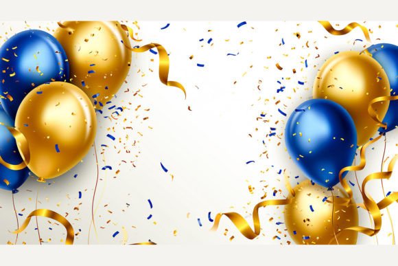 Download Holiday Background with Balloons - Holiday Collection