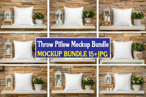 Download Throw Pillow Mockup Bundle 01 - Pillow Collection
